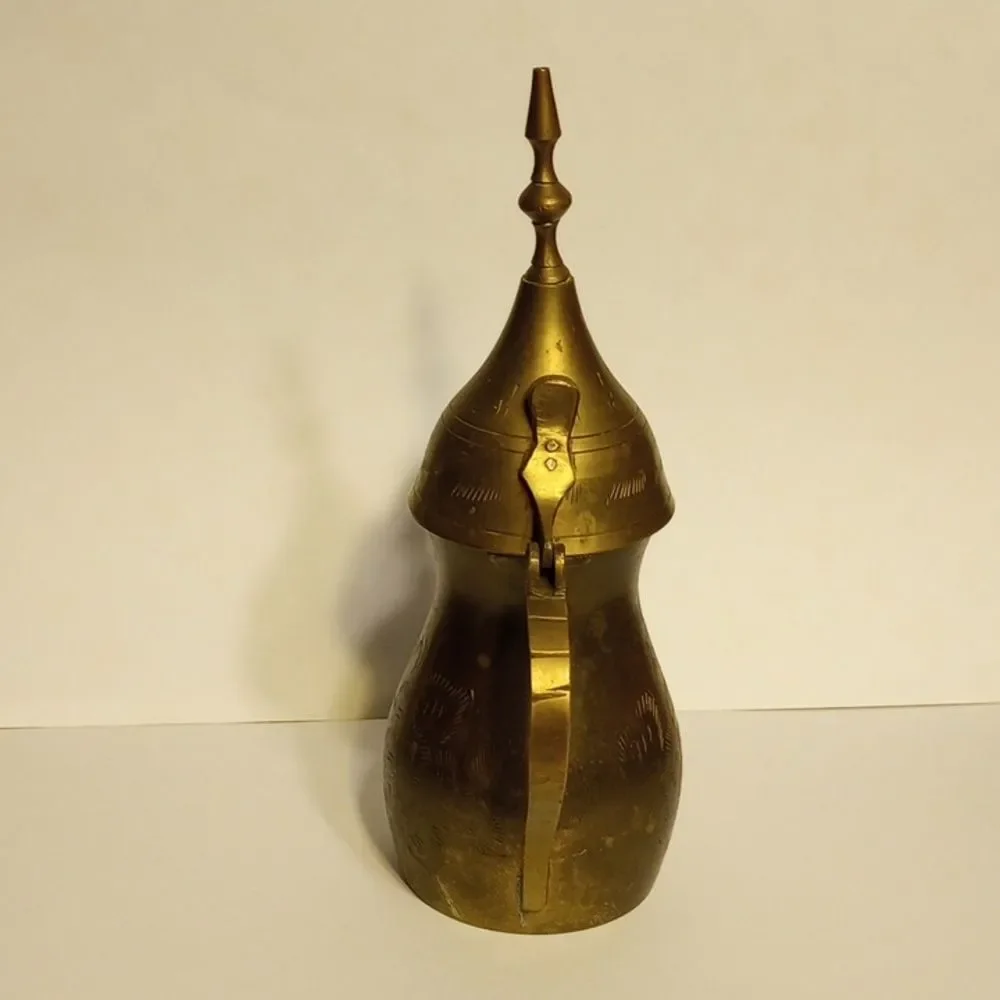 Vintage Brass Dallah Bedouin Coffee Pot